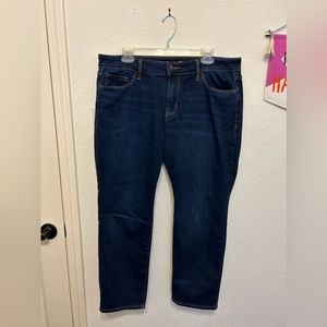 Old Navy mid-rise power slim straight jeans